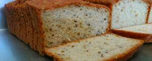 Pão de forma integral multigrãos sem glúten e lactose